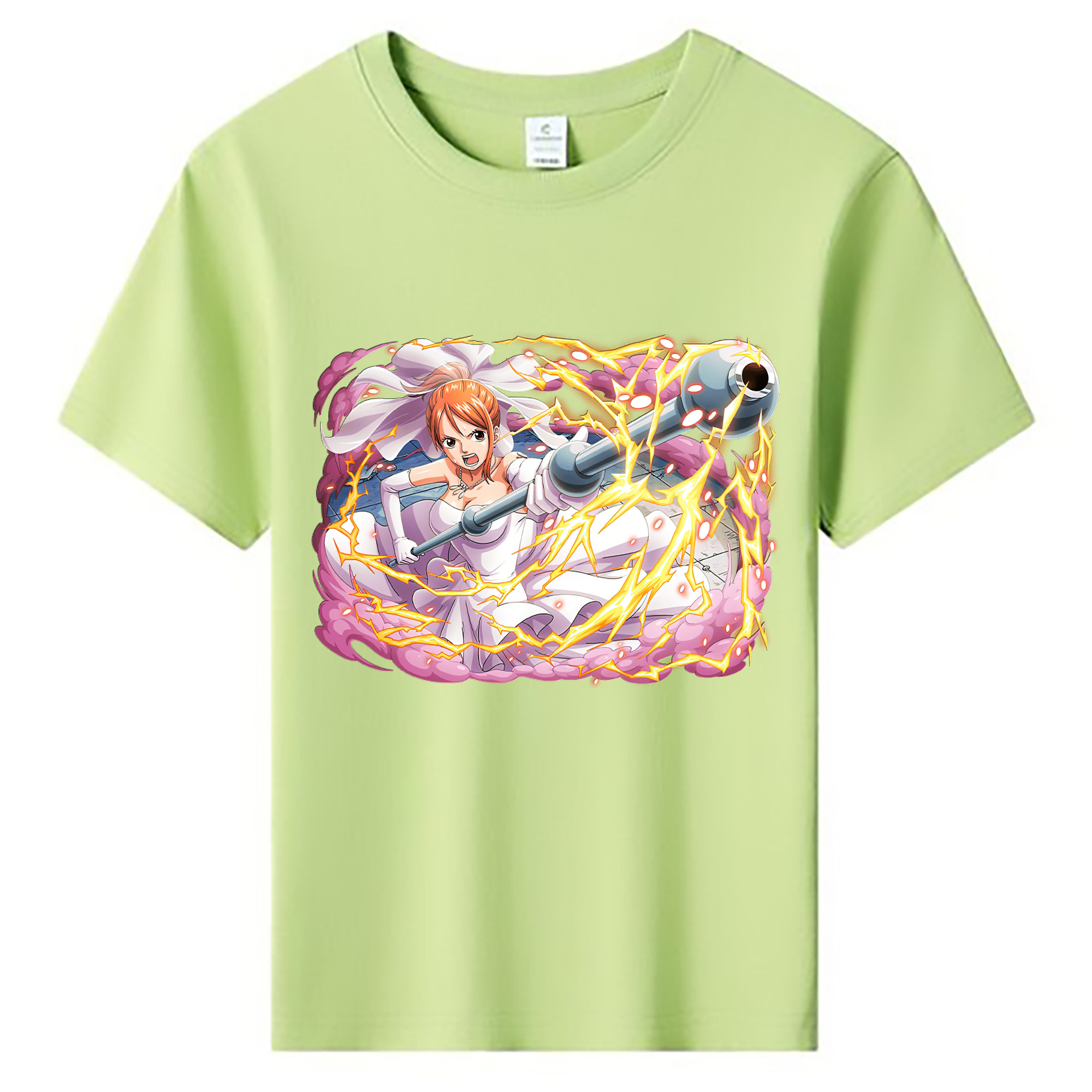 （画像用） ワンピース ナミ ONE PIECE Nami 綿100％キッズTシャツ（フロントプリント）